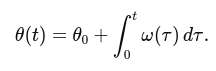 Integration of angular velocity