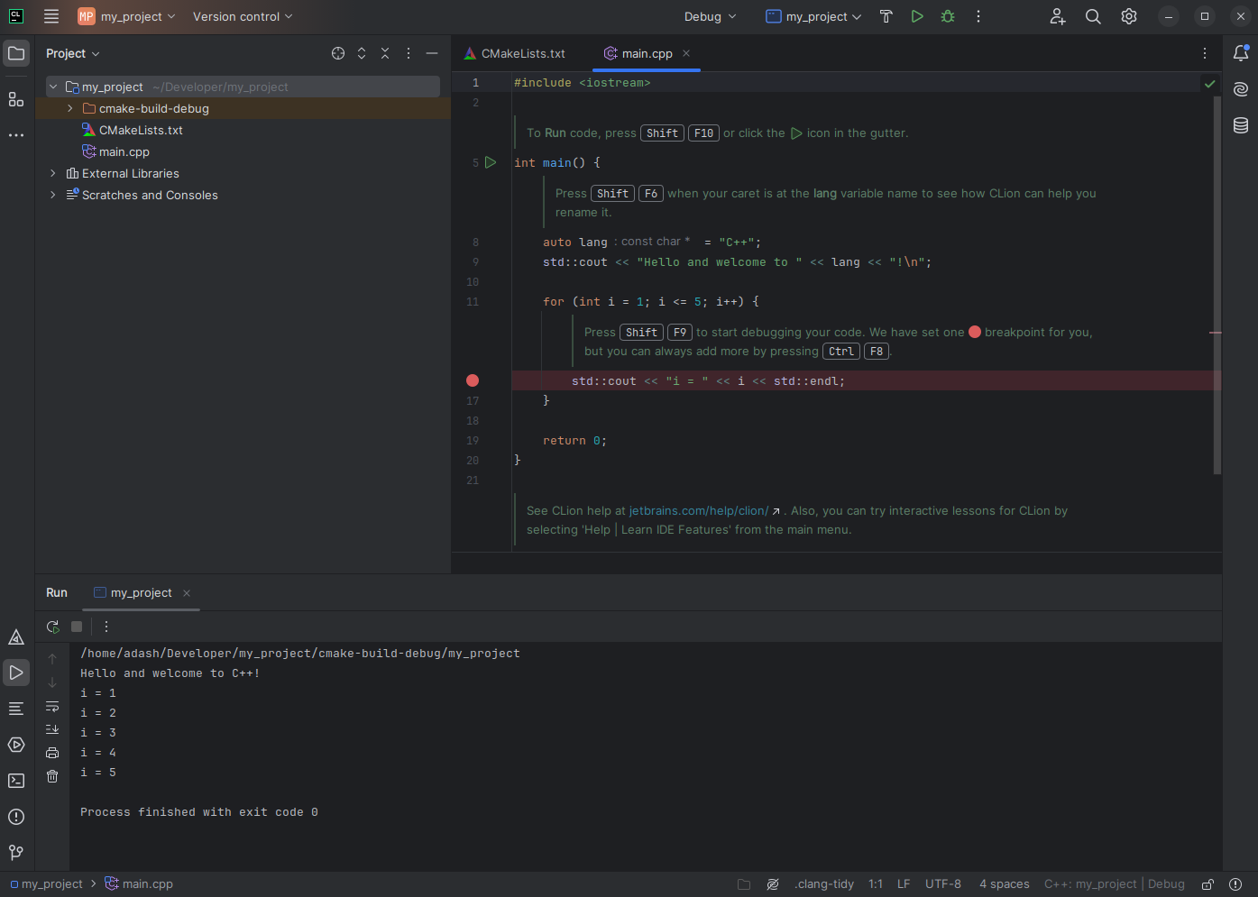 Program console
